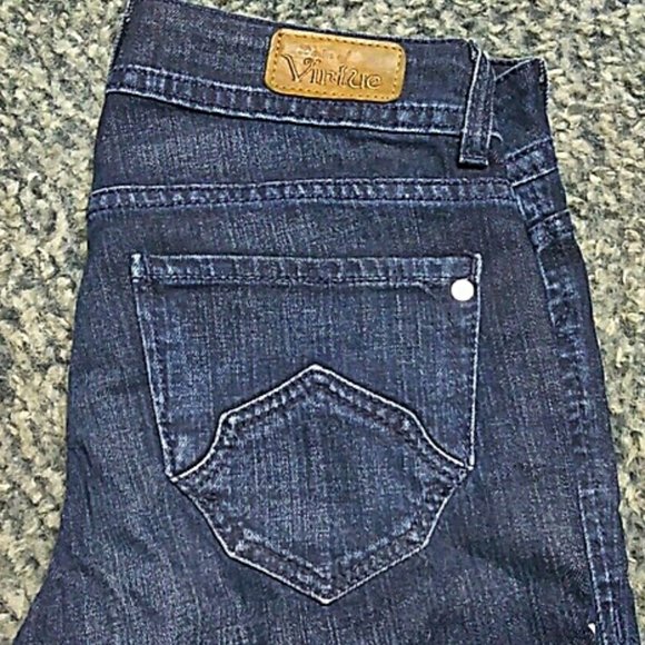 Denim of Virtue Jeans Low-Rise Dark Wash Flare 28 - Picture 1 of 7